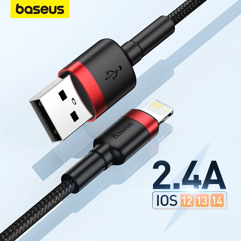 Baseus USB For Apple Cable Fast Charging Data Cord for iPhone 14 13 12 11 iPad - Image 1 of 4