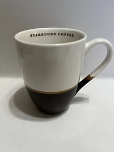 1 Starbucks 2008 weiß braun 12 Unzen Keramik Kaffeebecher Tasse 2 Ton. 365 - Bild 1 von 4