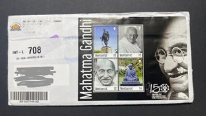Montserrat  150th Anniversary of Mahatma Gandhi Registered Cover to UAE - Picture 1 of 2