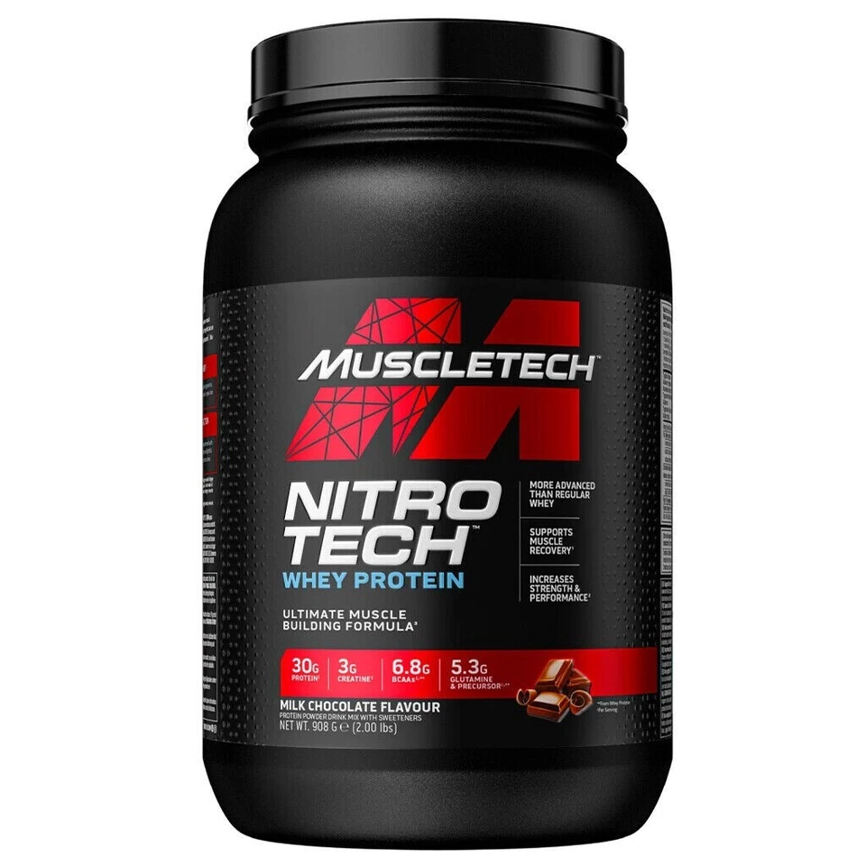 Muscletech Nitrotech Whey Protein 1,8kg + Shaker - Immagine 1 di 1