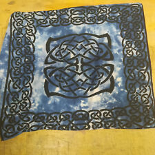 2er Set Kissenhüllen ca 45x40 blau Thor Kelten Gothic emo Rune ygdrasil Celtic