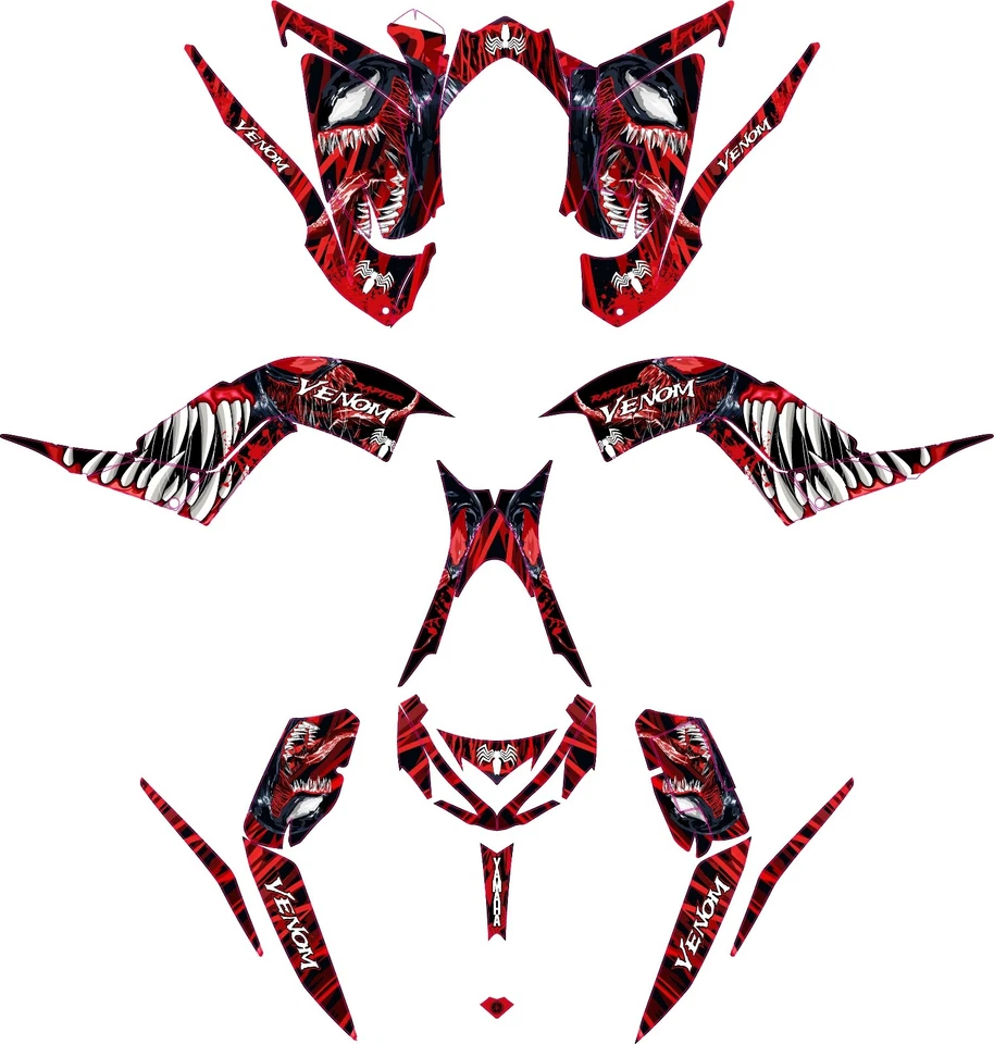 Подходит для Yamaha Raptor 700R графический набор 2013 до 2024 наклейки набор - Изображение 1 из 1