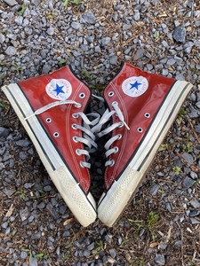 red leather converse products for sale 
