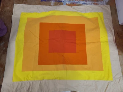 Isaac Mizrahi para Target "Bloques Amarillo Naranja Rojo" Falsa Estándar Foto 1 de 3