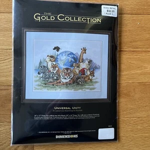 VTG Dimensions Gold Collection Cross Stitch Kit Universal Unity 3822 Sealed 1996 - Picture 1 of 5