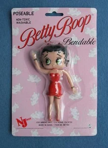 VESTIDO SIN TIRANTES ROJO BETTY BOOP PLEGABLE DE 5 PULGADAS NJ CROCE - Imagen 1 de 2