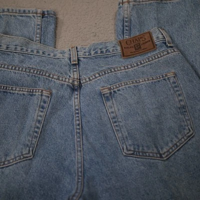 VTG Chaps Ralph Lauren Relaxed Fit Jeans Medium Stone Wash Belt Loops 34x32 - Image 1 of 4