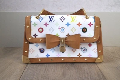 RARE LIMITED NUMBERED Louis Vuitton X Murakami White Monogram 'Eye Need You' Bag - Image 1 of 4