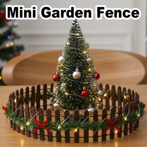 LED Wooden Fence Fairy String Lights Mico Landscape Decor Garden for Christmas - Picture 1 of 12