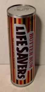 "Lata vacía de ron de mantequilla Life Savers con tapa, 7""" - Imagen 1 de 2