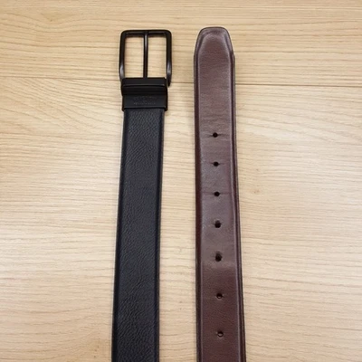 Cinturón reversible Kenneth Cole Reaction para hombre 34 36 negro marrón imitación cuero Foto 1 de 4