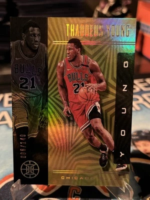 Thaddeus Young 2019-20 Illusions Trophy Collection Amarillo/149 28 Foto 1 de 2