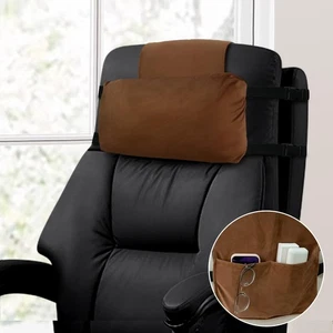 Adjustable Head Recliner Pillow,Non-Slip Velvet Cushion for Neck Support and ... - Bild 1 von 8