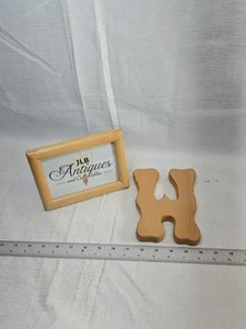 Wooden Alphabet Letter "W" 7 Inches H - Picture 1 of 6