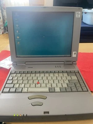 Notebook Laptop PC Toshiba 320CDS 486Mhz 64mb RAM  32bit Win95 Vollfähig. - Bild 1 von 4