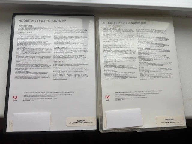 Adobe Acrobat 8 Standard, CD with Product Key Code, Pre-owned - Image 1 of 1