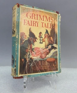 Vintage 1920s Grimm's Fairly Tales kids book illustrated Noel Pocock - Picture 1 of 8