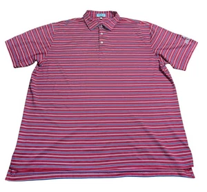 Peter Millar Summer Comfort Polo Shirt Multicolor Striped Performance Men's 2XL - Picture 1 of 6