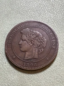 1896 A France 10 Centimes Coin ( Paris A Mint ) Better Condition - Picture 1 of 8