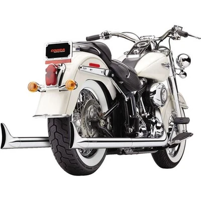 Cobra - 6987 - Softail Dual Exhaust System with Fishtail Tips - Image 1 of 4