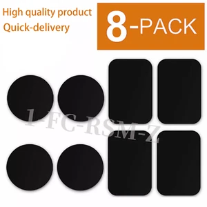 8 pieces of magnetic self-adhesive metal sheet mobile phone holder for car use - Photo 1 sur 3