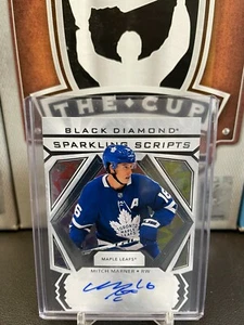 2020-21 Black Diamond Sparkling Scripts #SCMM Mitch Marner - Picture 1 of 2