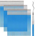100 Pieces Miniature Detail Paint Brushes Pointed Round Painting 1.2 x 0.3 cm
