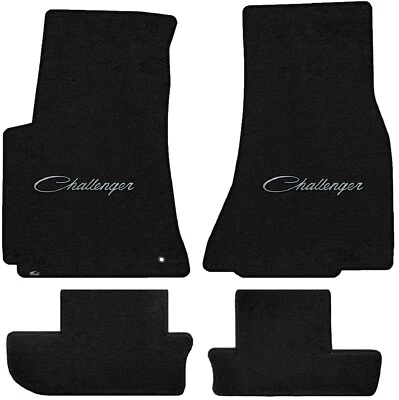 Lloyd Mats Velourtex Dodge Challenger Silver Script 4 Pc Floor Mats (2008-2010) Foto 1 de 4