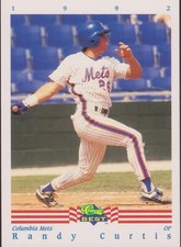 1992 Classic Best Randy Curtis #80 Columbia Mets Baseball RC