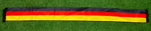 Deutschland Poly Schal Schwarz-Rot-Gold FAN Scarf Echarpe WM EM + NEU + Germany - Picture 1 of 2