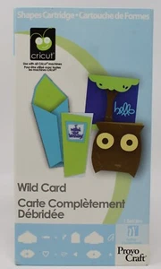 Cricut Provo Craft WILD CARD Shapes Cartridge 29-0591 Link Status Unknown - Picture 1 of 7