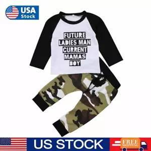 Little Sweatshirt Tracksuit Set Toddler Kids Boys Tops Pants Outfit Clothes Suit - Picture 1 of 11