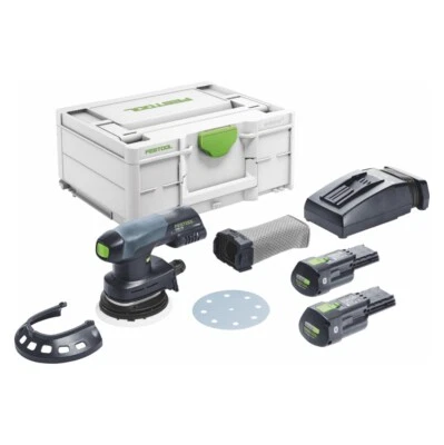 Festool ETSC 125 3,0 I-Plus Exzenterschleifer 18V 125mm + 2x Akku + Lader 577694 - Bild 1 von 4