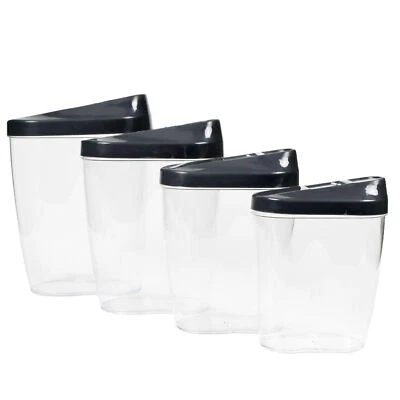 4x Vorratsdosen Schüttdosen Aufbewahrungsdosen Streudosen Müslidose Behälter Set - Bild 1 von 3
