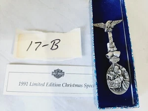 Harley Davidson Limited Edition Christmas Spoon 1991 - Picture 1 of 6
