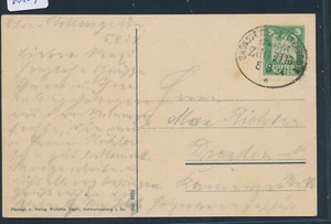 08109) Poste ferroviaire Grünstädtel - vert chevalier train 3778, carte postale vert chevalier 1924 - Photo 1/2