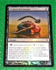 MAGIC THE GATHERING TCG - New Phyrexia "Surgical Extraction" FOIL Rare MTG85