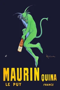 12427.Póster decorativo.Diseño de pared interior vintage.Maurin Quina Diablo verde francés - Imagen 1 de 1