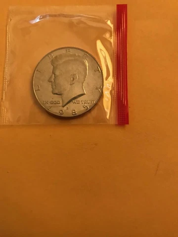 1985 P+D KENNEDY HALF UNCIRCULATED STILL IN MINT CELLO L@@K Cover