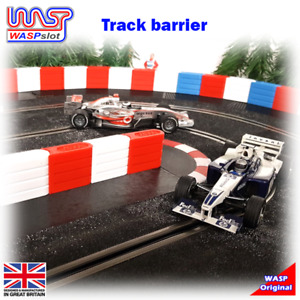 WASP - Slot car track barrier 12 pack - 3D printed, scenery, track side