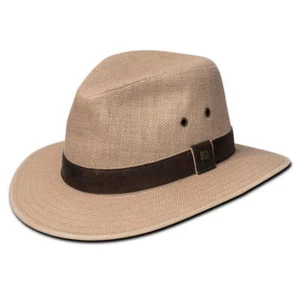 Kooringal - Edward Drover Cotton Linen Safari Hat - Picture 1 of 14