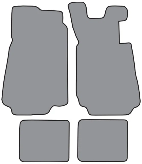 1985-1986 BMW 524td Cutpile Carpet Floor Mat 4pc - Image 1 of 1