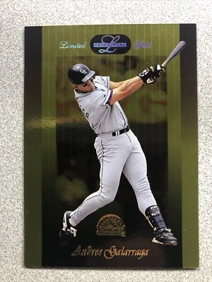 1996 Leaf Limited Gold Andres Galarraga #18    -  18 - Image 1 of 2