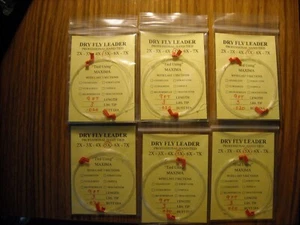 FLY FISHING LEADERS, TAPERED LEADERS, MASON / ULTRAGREEN- 9 FT.- 2X- 6LB 6PKS - Picture 1 of 1