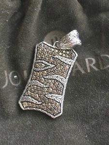 John Hardy Men’s Smoky Quartz Macon Dog Tag Pendant - Picture 1 of 6