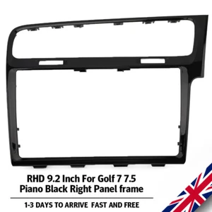 Piano RHD de 9,2" negro MIB2 placas de radio de coche marco derecho panel para Golf 7 7,5 GTR - Imagen 1 de 6