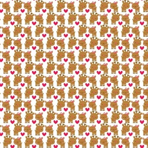 Santa Express Deer Multi by Doodlebug Designs for Riley Blake, 1/2 yard fabric - Picture 1 of 2