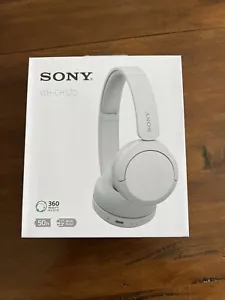 Sony WH-CH520 Wireless Kopfhörer Bluetooth Headset mit Mikrofon, Weiß Neu - Bild 1 von 3