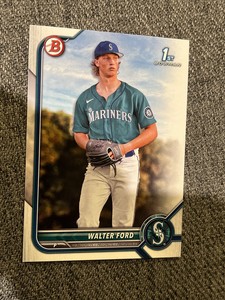 2022 1st Bowman BD187 Walter Ford Mariners Baseball Card