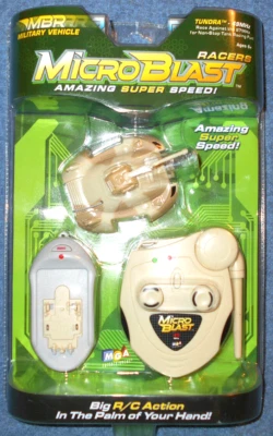 2003 MGA MICROBLAST RACERS R/C 49MHZ MILITARY VEHICLE - TUNDRA - NEW IN PACKAGE - Image 1 of 4